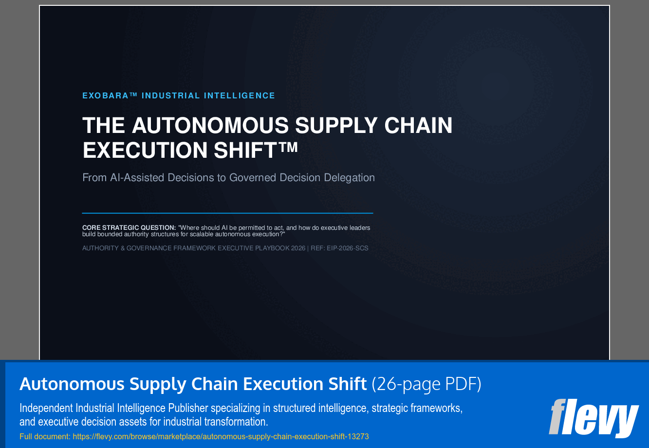 Autonomous Supply Chain Execution Shift (26-page PDF document) Preview Image