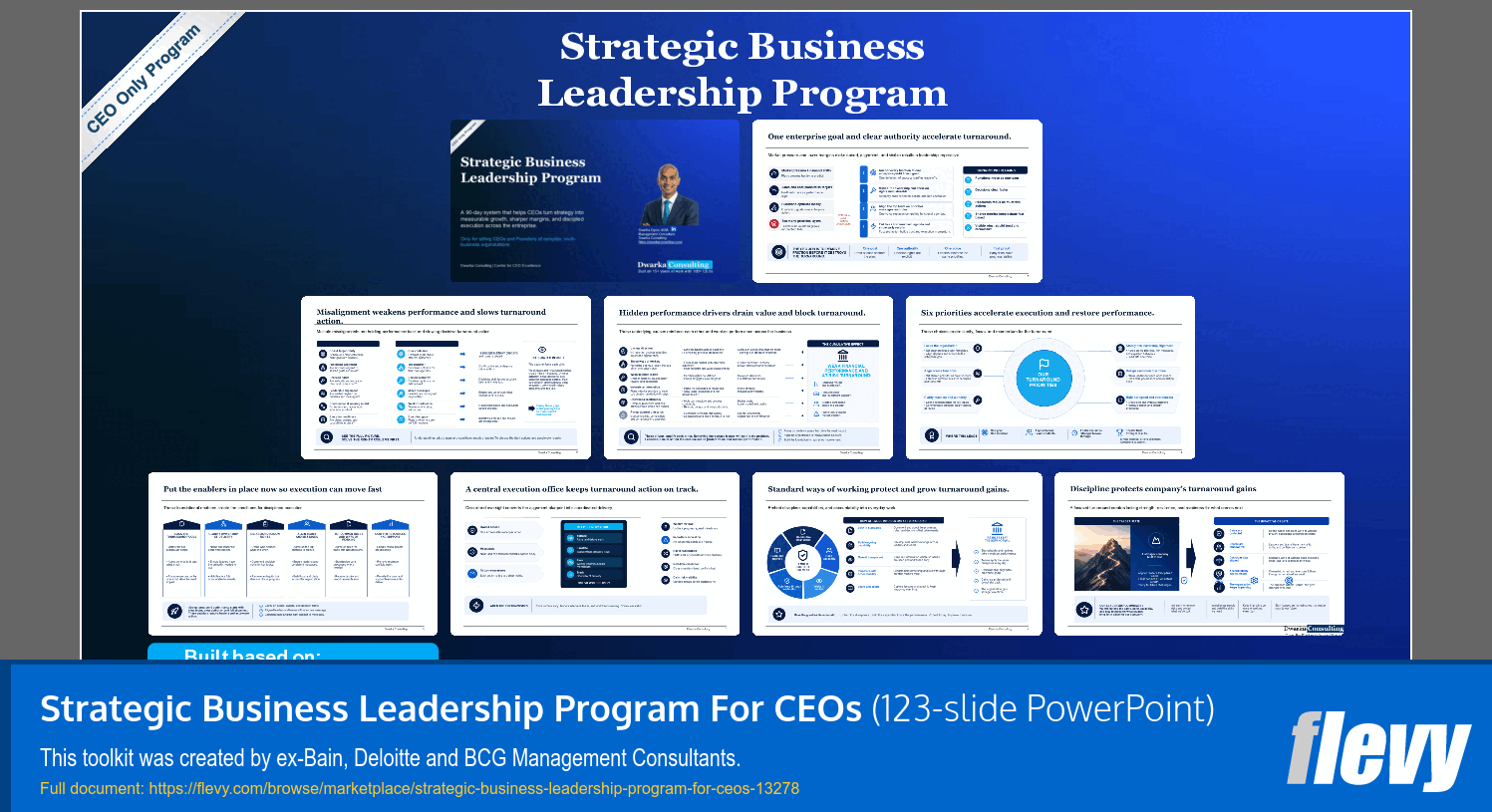Strategic Business Leadership Program For CEOs (123-slide PPT PowerPoint presentation template (PPTX)) Preview Image