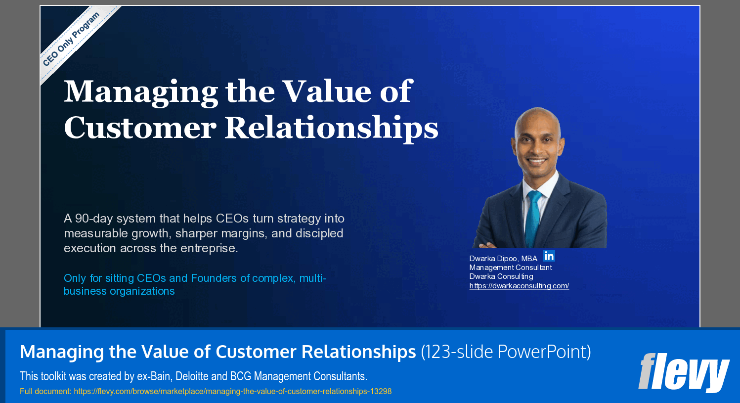 Managing the Value of Customer Relationships (123-slide PPT PowerPoint presentation template (PPTX)) Preview Image