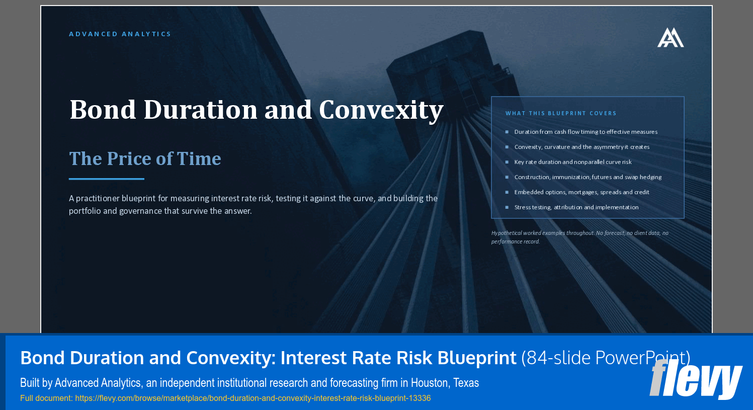 Bond Duration and Convexity: Interest Rate Risk Blueprint (84-slide PPT PowerPoint presentation template (PPTX)) Preview Image