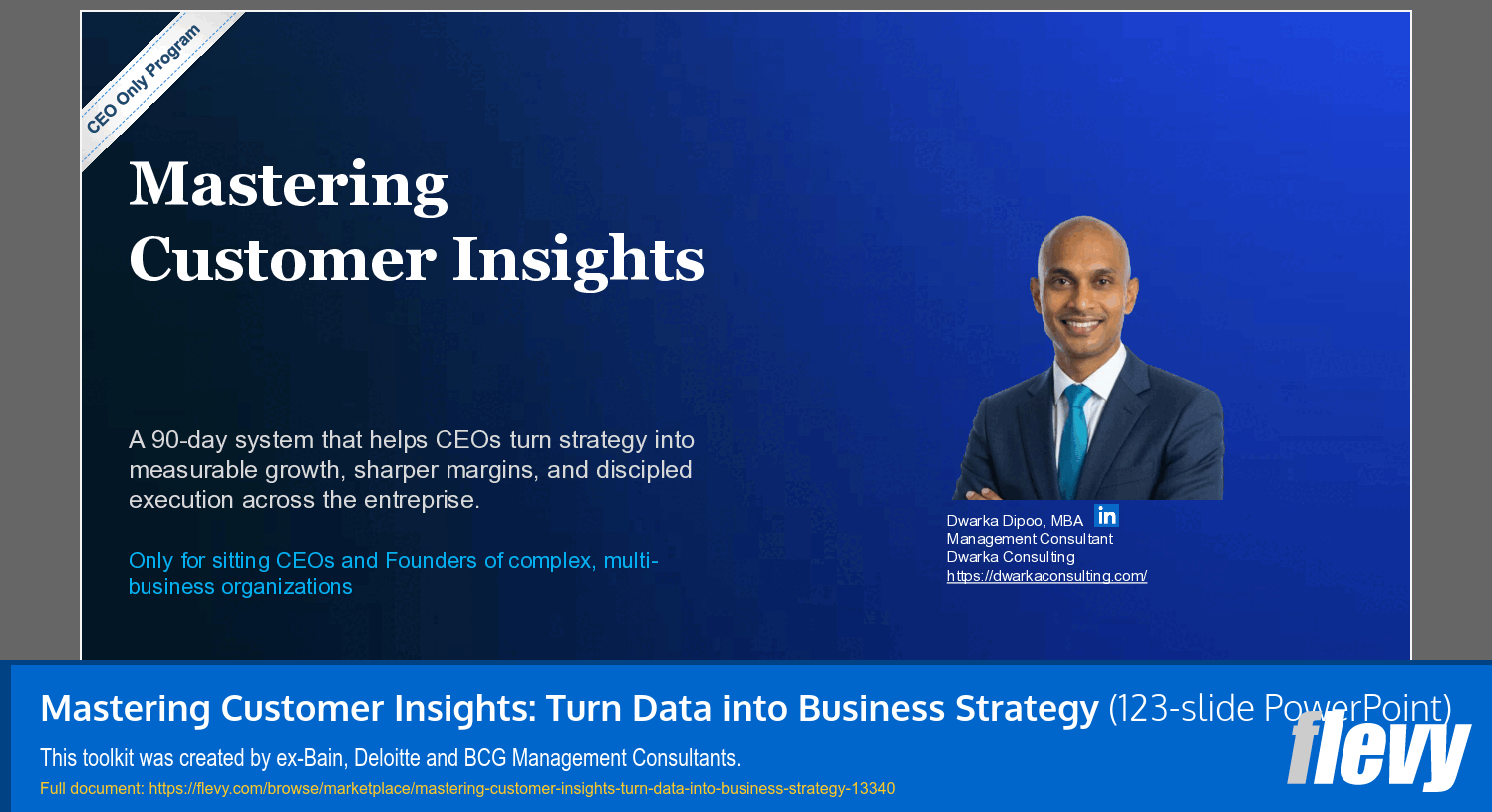 Mastering Customer Insights: Turn Data into Business Strategy (123-slide PPT PowerPoint presentation template (PPTX)) Preview Image