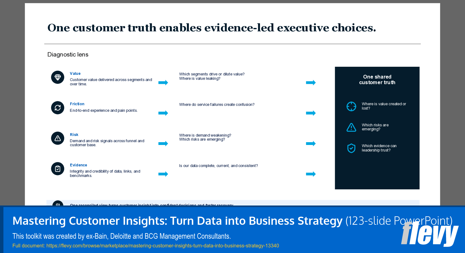 Mastering Customer Insights: Turn Data into Business Strategy (123-slide PPT PowerPoint presentation template (PPTX)) Preview Image