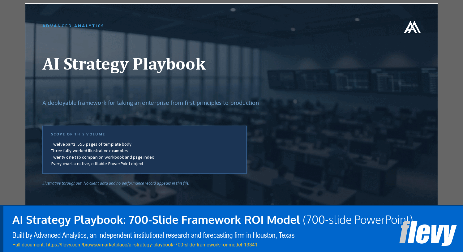 AI Strategy Playbook: 700-Slide Framework ROI Model (700-slide PPT PowerPoint presentation template (PPTX)) Preview Image