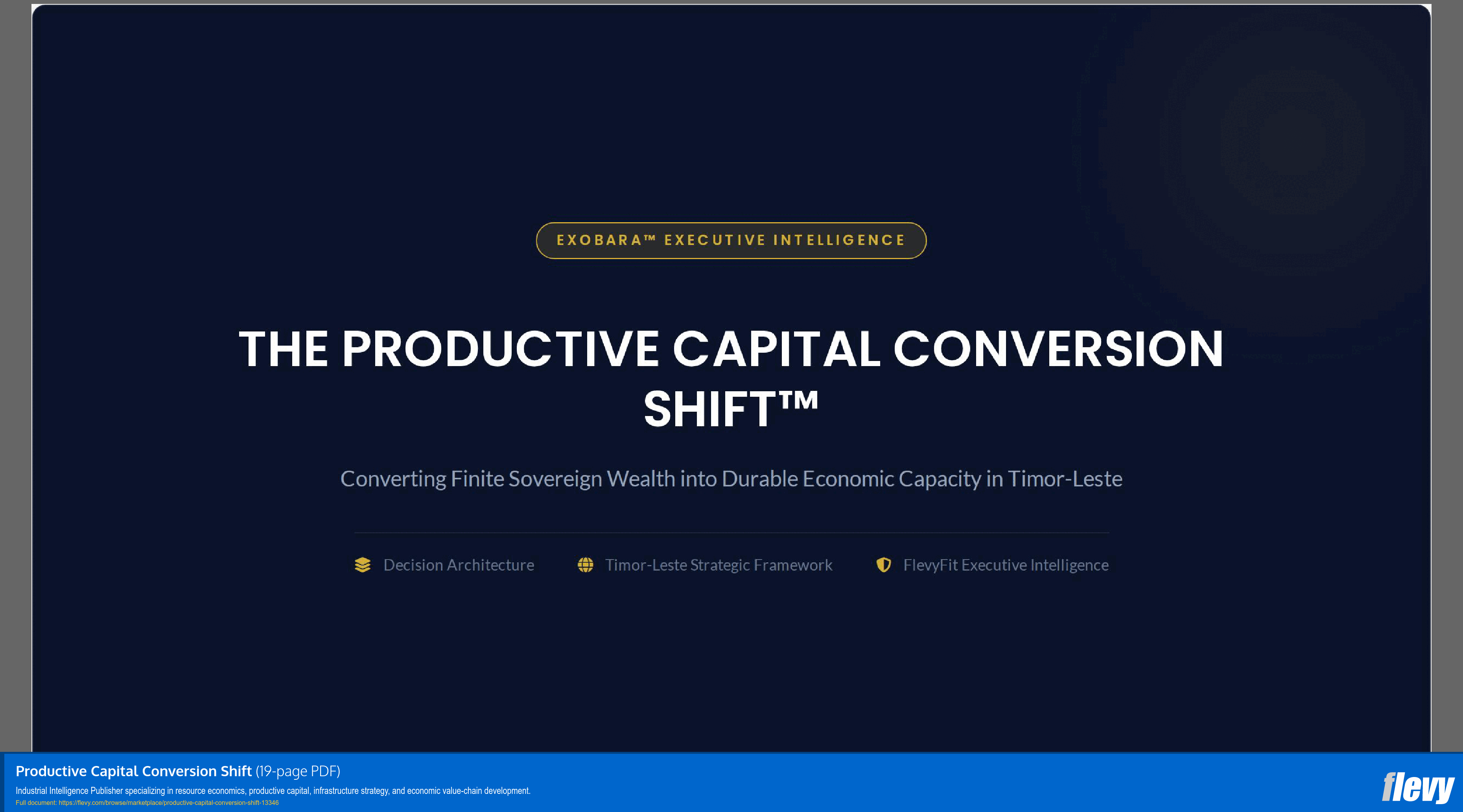 Productive Capital Conversion Shift (19-page PDF document) Preview Image