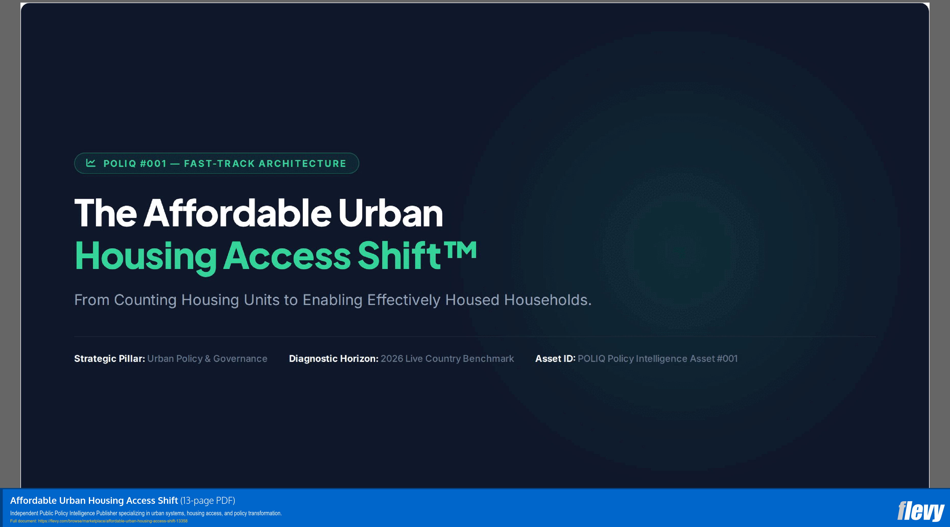 Affordable Urban Housing Access Shift (13-page PDF document) Preview Image