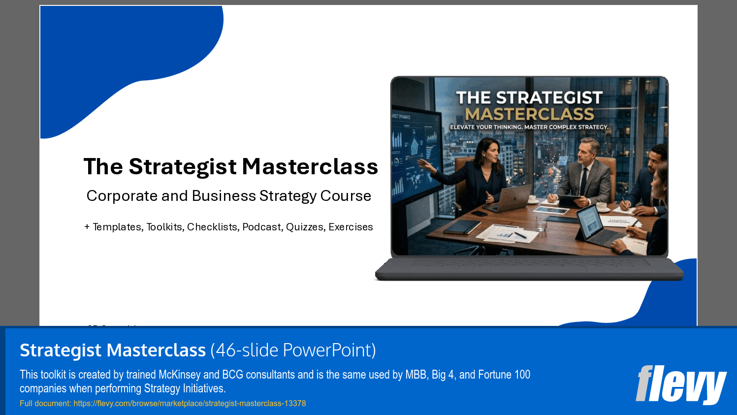Strategist Masterclass (46-slide PPT PowerPoint presentation template (PPTX)) Preview Image