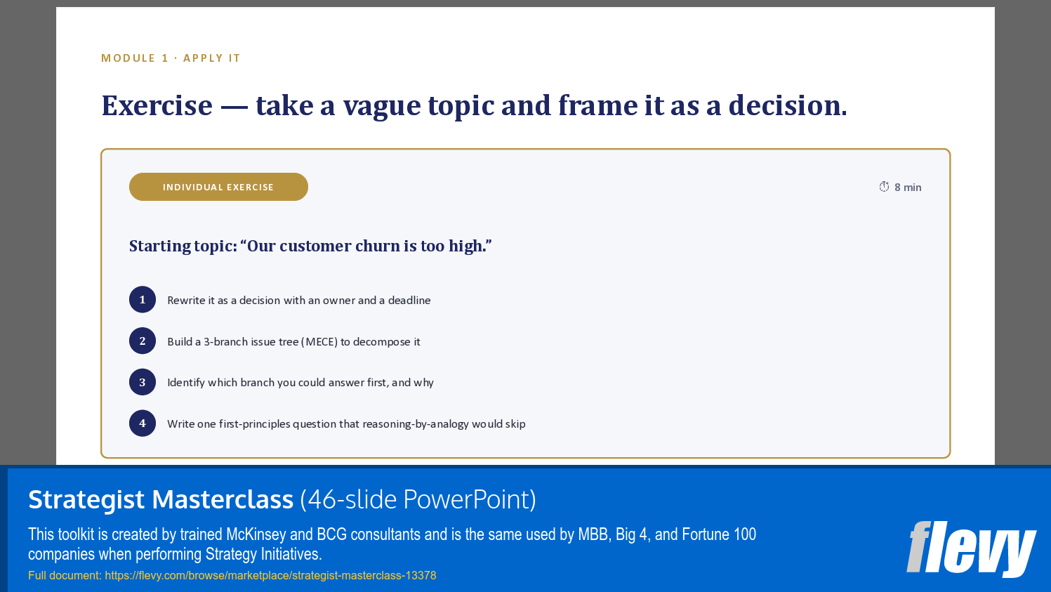 Strategist Masterclass (46-slide PPT PowerPoint presentation template (PPTX)) Preview Image