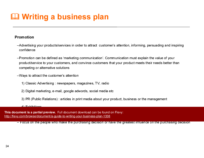 bizkids guide to writing a business plan