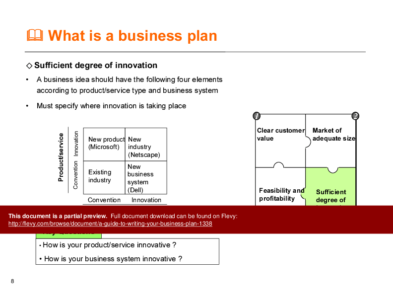 A Guide to Writing Your Business Plan (44-slide PPT PowerPoint presentation (PPT)) Preview Image