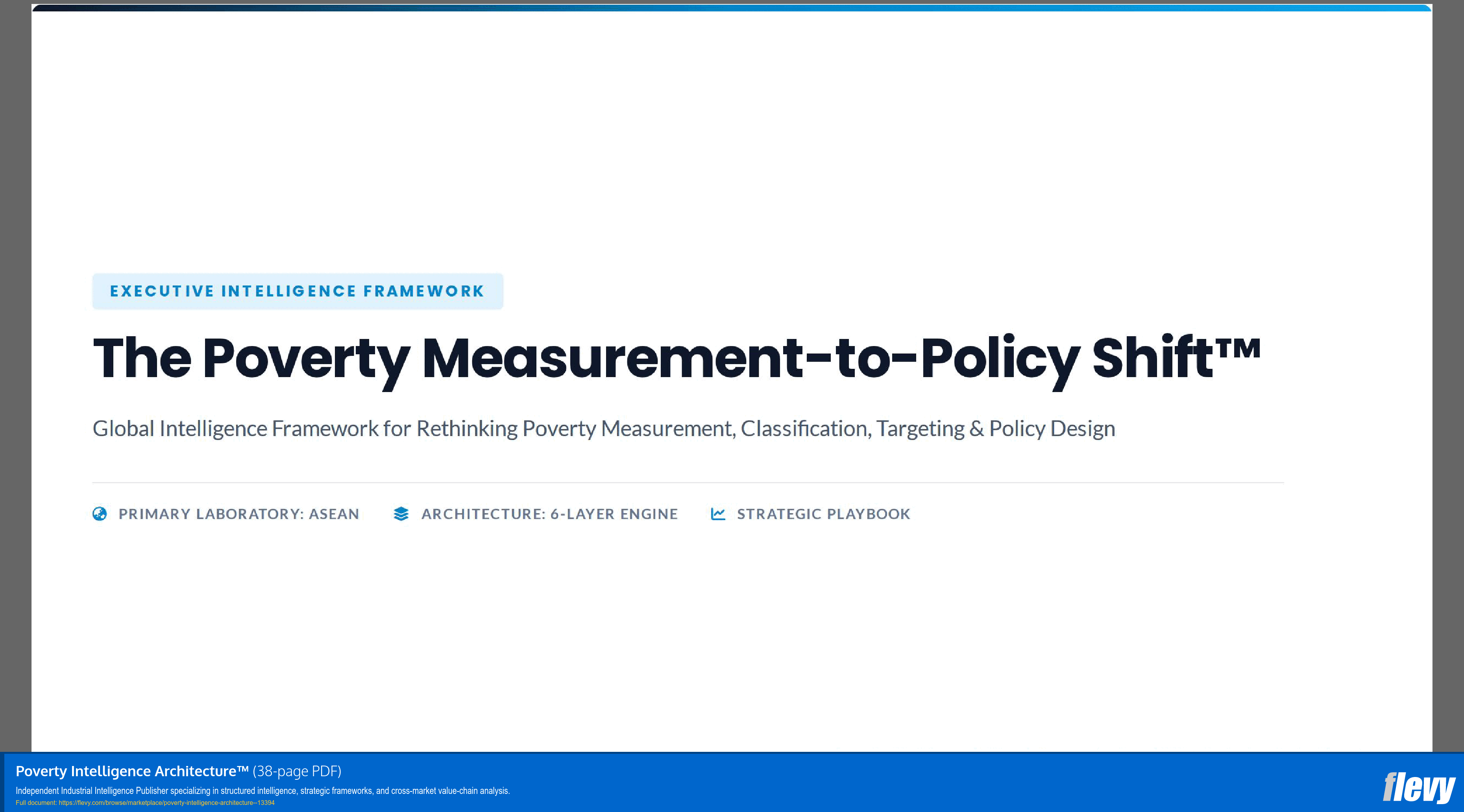 Poverty Intelligence Architecture™ (38-page PDF document) Preview Image
