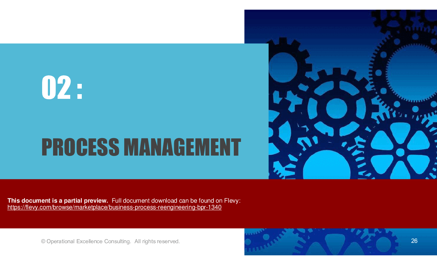 Business Process Reengineering (BPR) (157-slide PPT PowerPoint presentation (PPTX)) Preview Image
