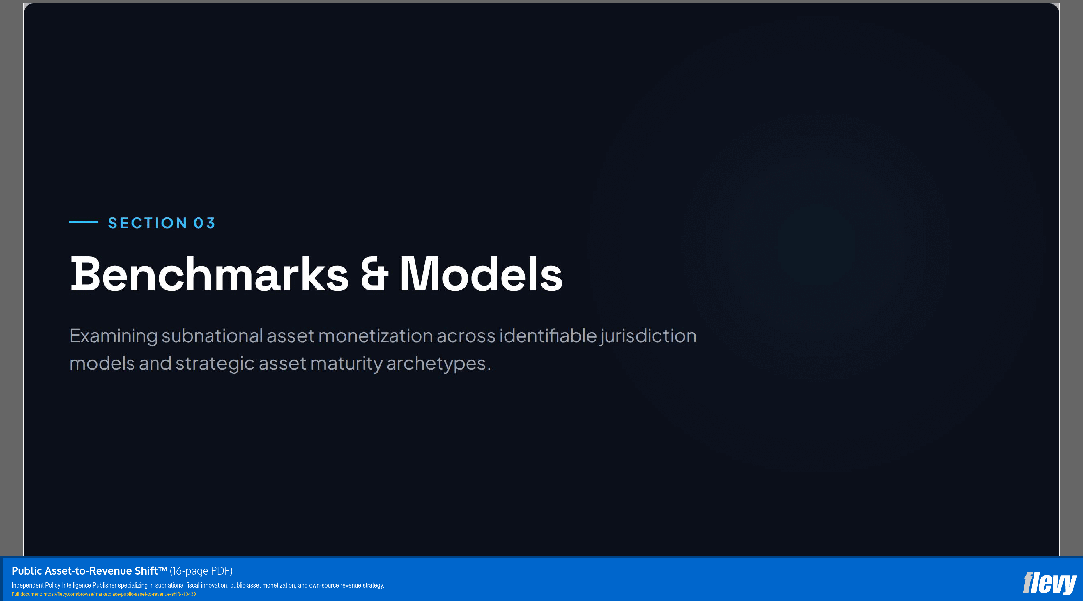 Public Asset-to-Revenue Shift™ (16-page PDF document) Preview Image