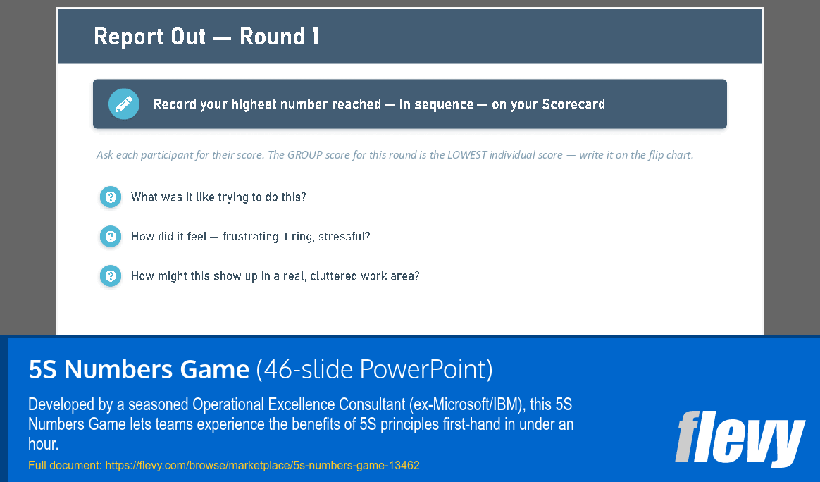5S Numbers Game (46-slide PPT PowerPoint presentation template (PPTX)) Preview Image
