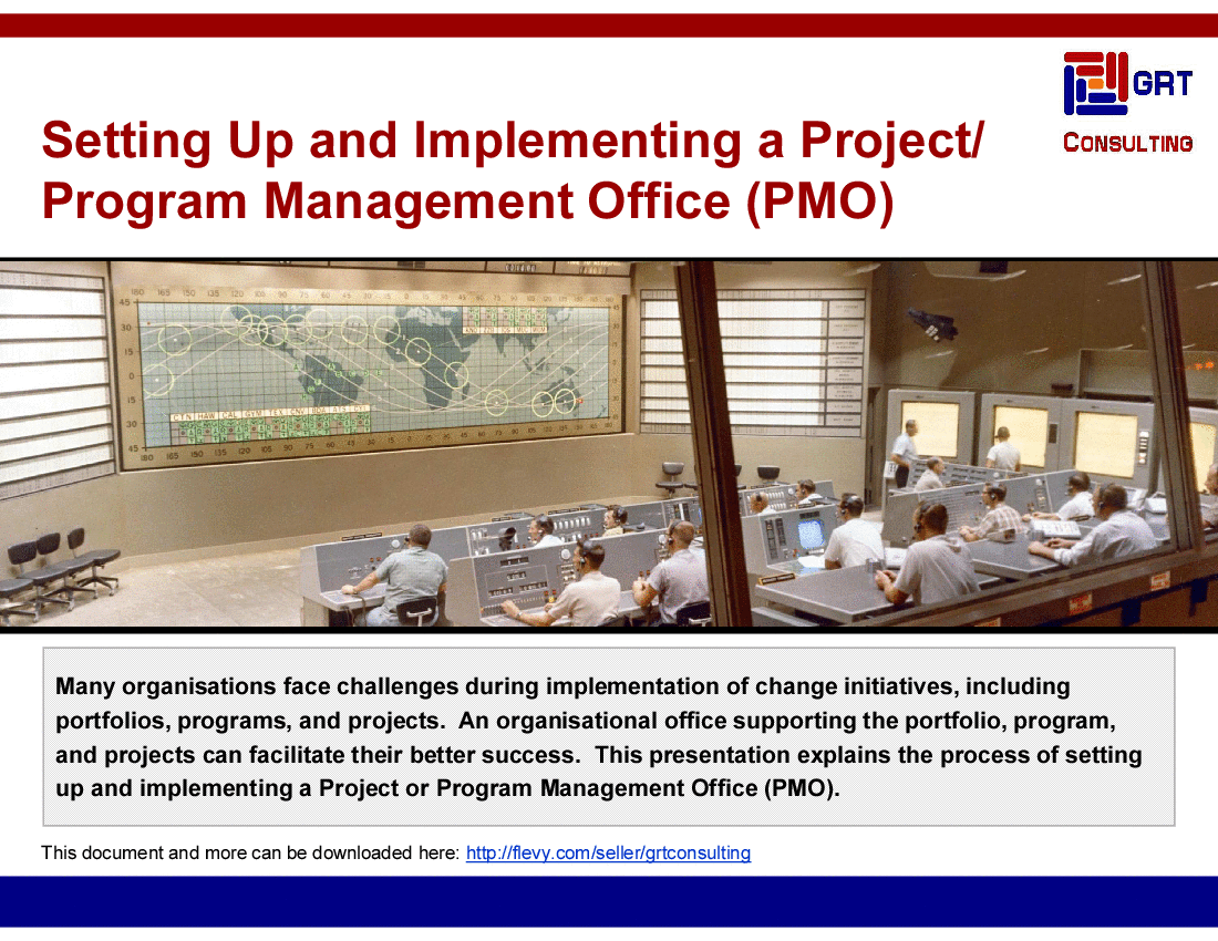 Setting Up & Implementing a Project Management Office (PMO)