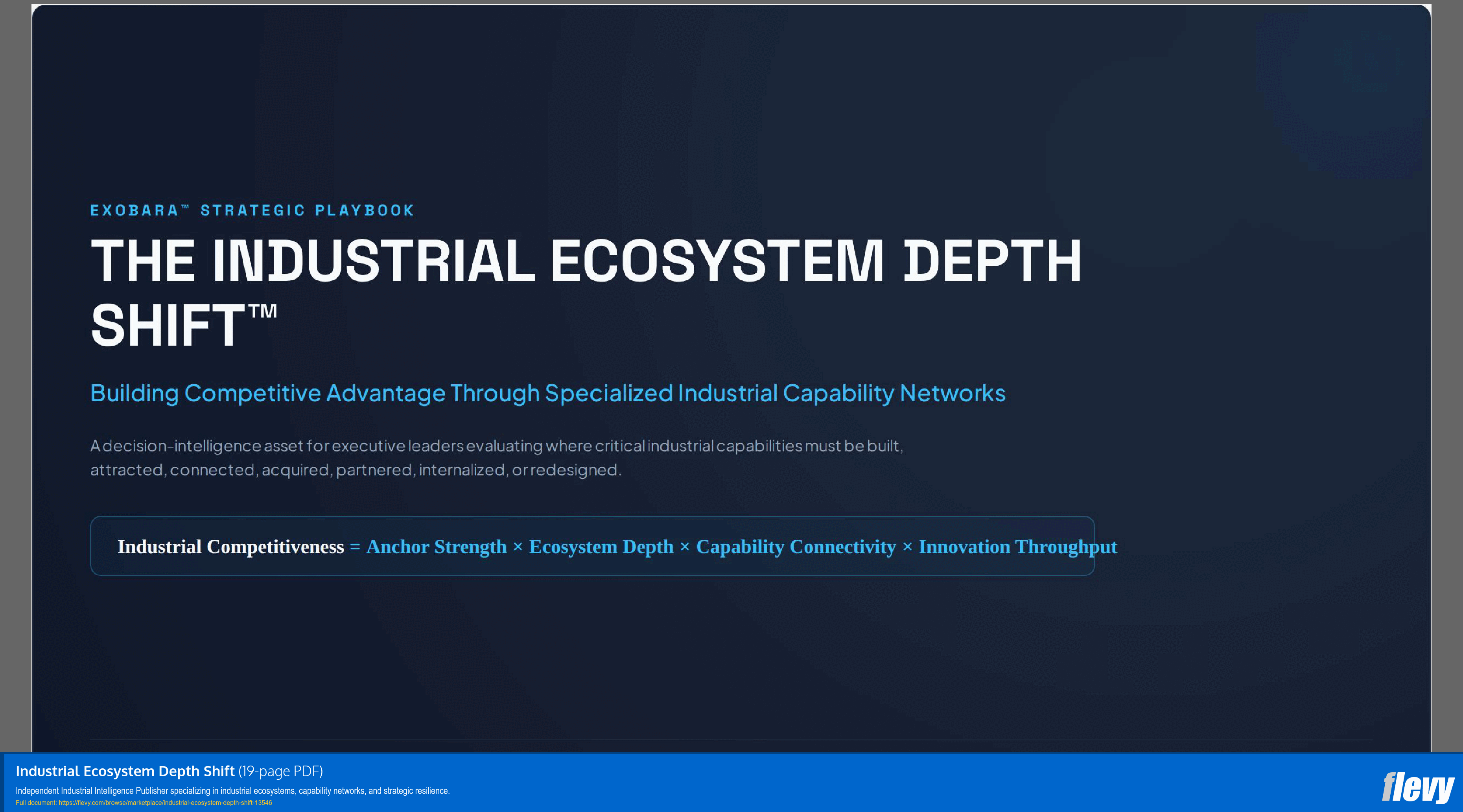 Industrial Ecosystem Depth Shift (19-page PDF document) Preview Image