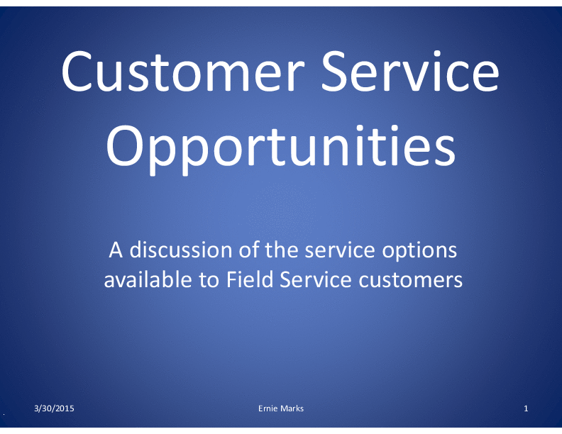 Customer Service Plan (5-slide PowerPoint presentation (PPTX)) Preview Image