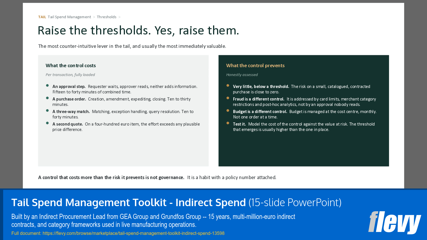 Tail Spend Management Toolkit - Indirect Spend (15-slide PPT PowerPoint presentation template (PPTX)) Preview Image