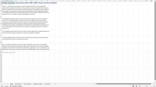 EU Sustainability Reporting: CSRD, Taxonomy, IFRS S2 (Document Bundle)