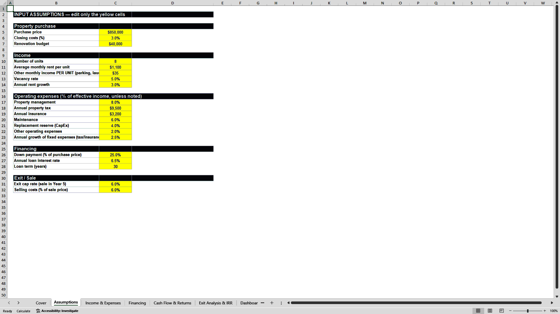 ModelForge Complete Suite: 3 Financial Models Bundle (Excel template (XLSX)) Preview Image