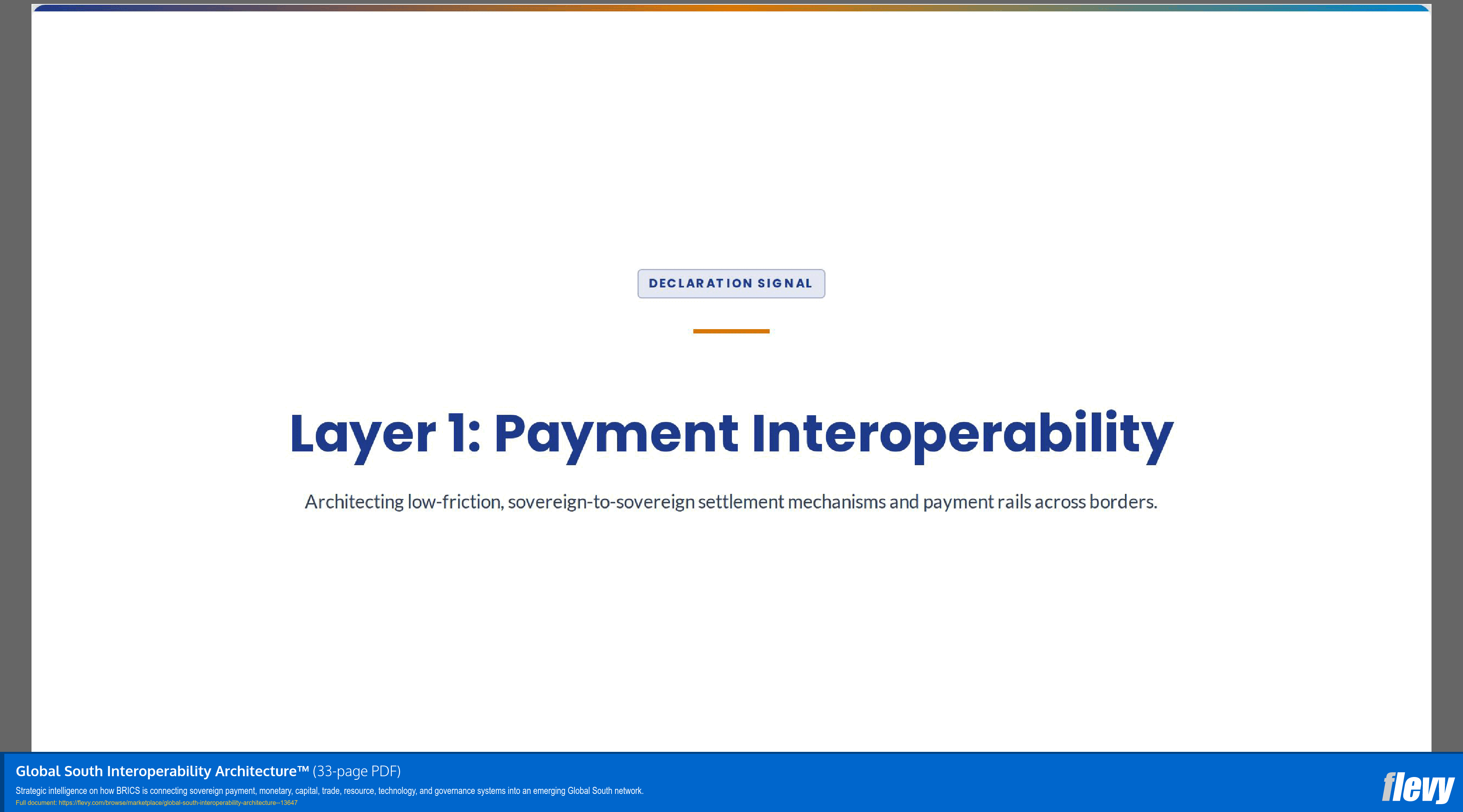 Global South Interoperability Architecture™ (33-page PDF document) Preview Image