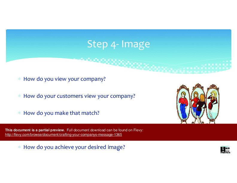 Crafting Your Company's Message (56-page PDF document) Preview Image