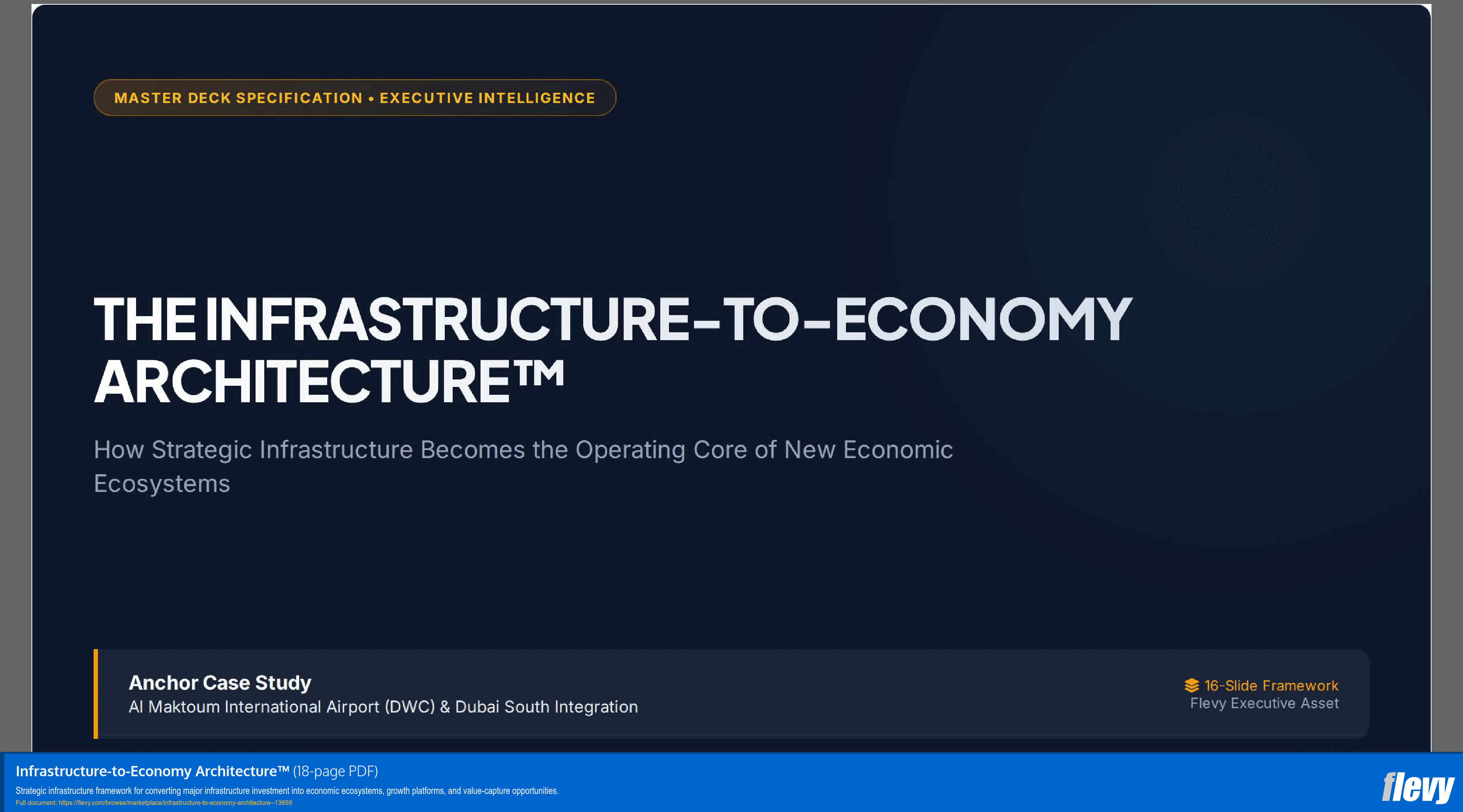 Infrastructure-to-Economy Architecture™ (18-page PDF document) Preview Image