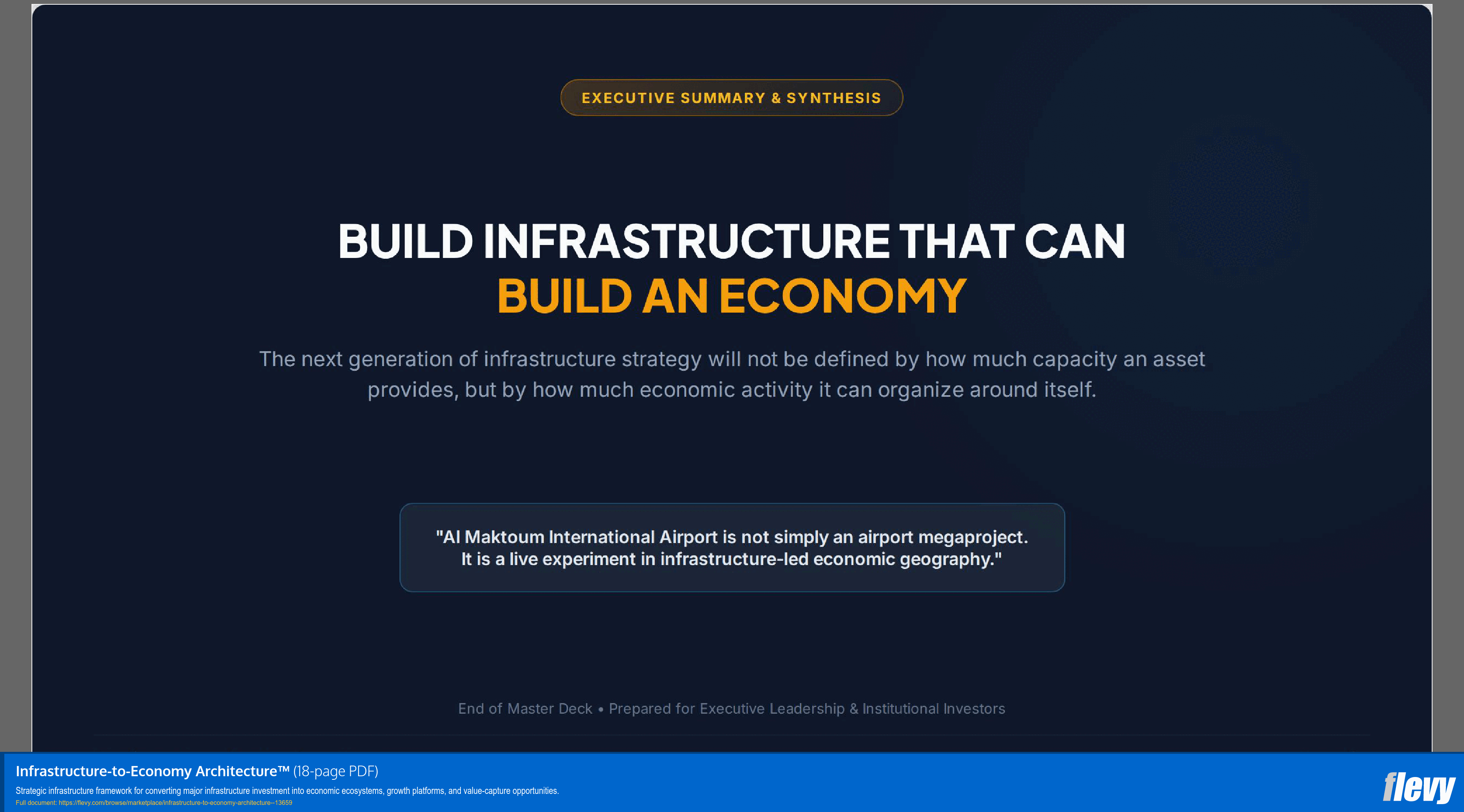 Infrastructure-to-Economy Architecture™ (18-page PDF document) Preview Image