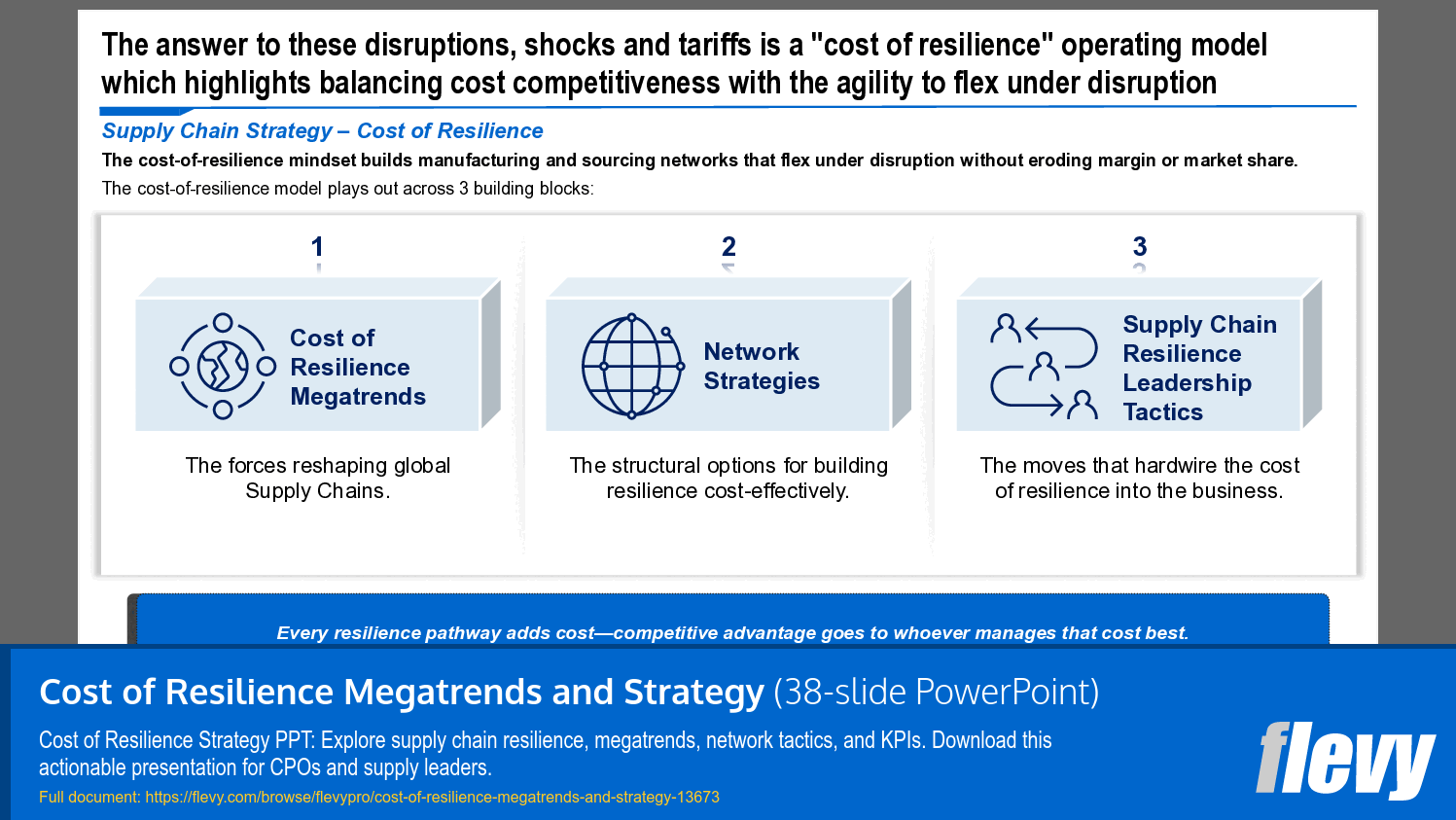 Cost of Resilience Megatrends and Strategy (38-slide PPT PowerPoint presentation template (PPTX)) Preview Image