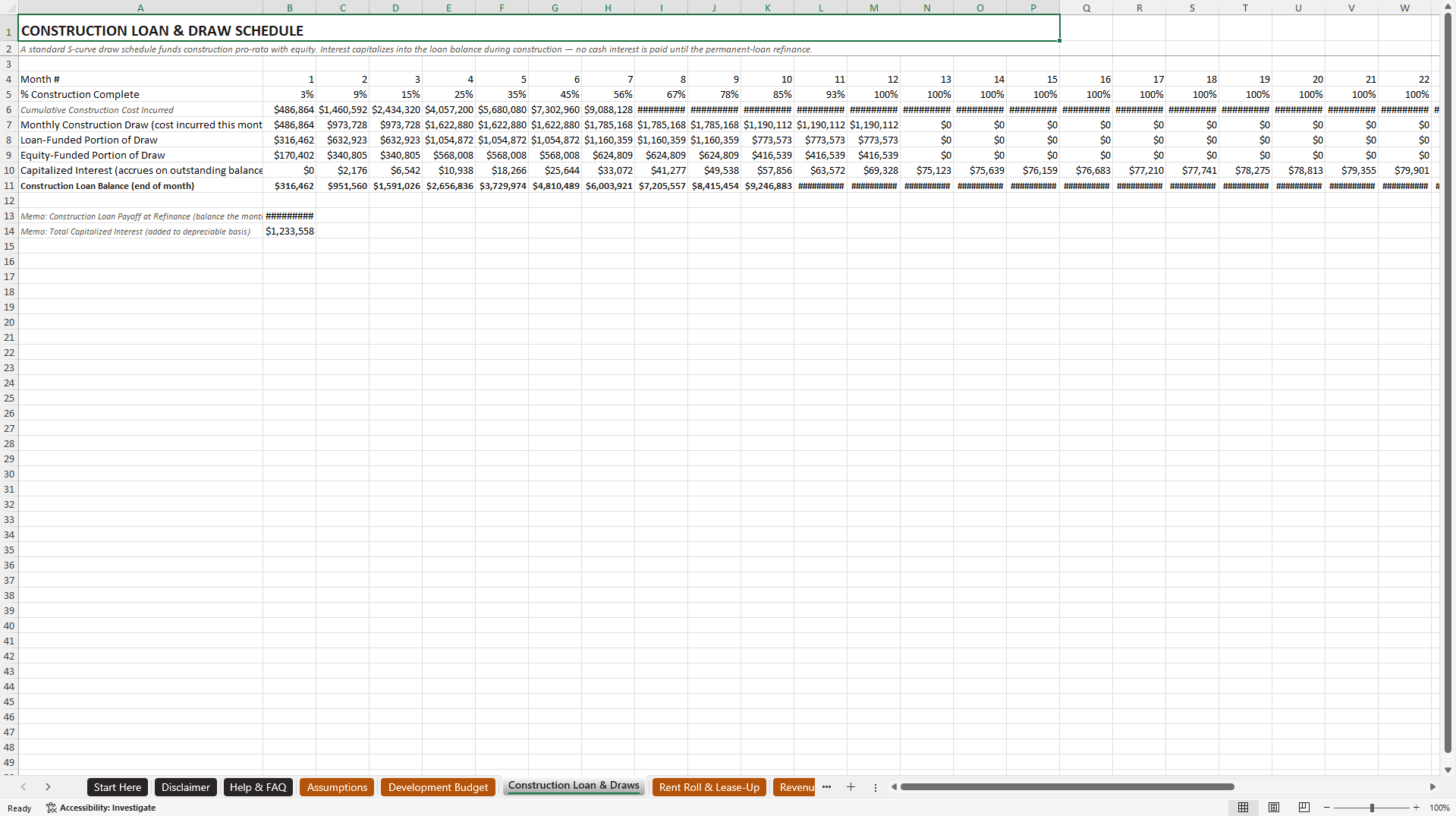 Real Estate Development Pro Forma (Excel template (XLSX)) Preview Image