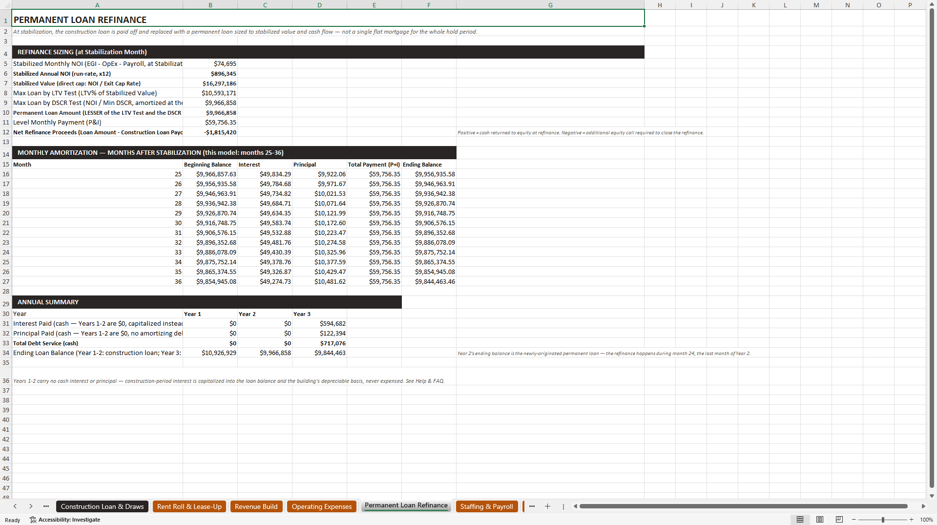 Real Estate Development Pro Forma (Excel template (XLSX)) Preview Image