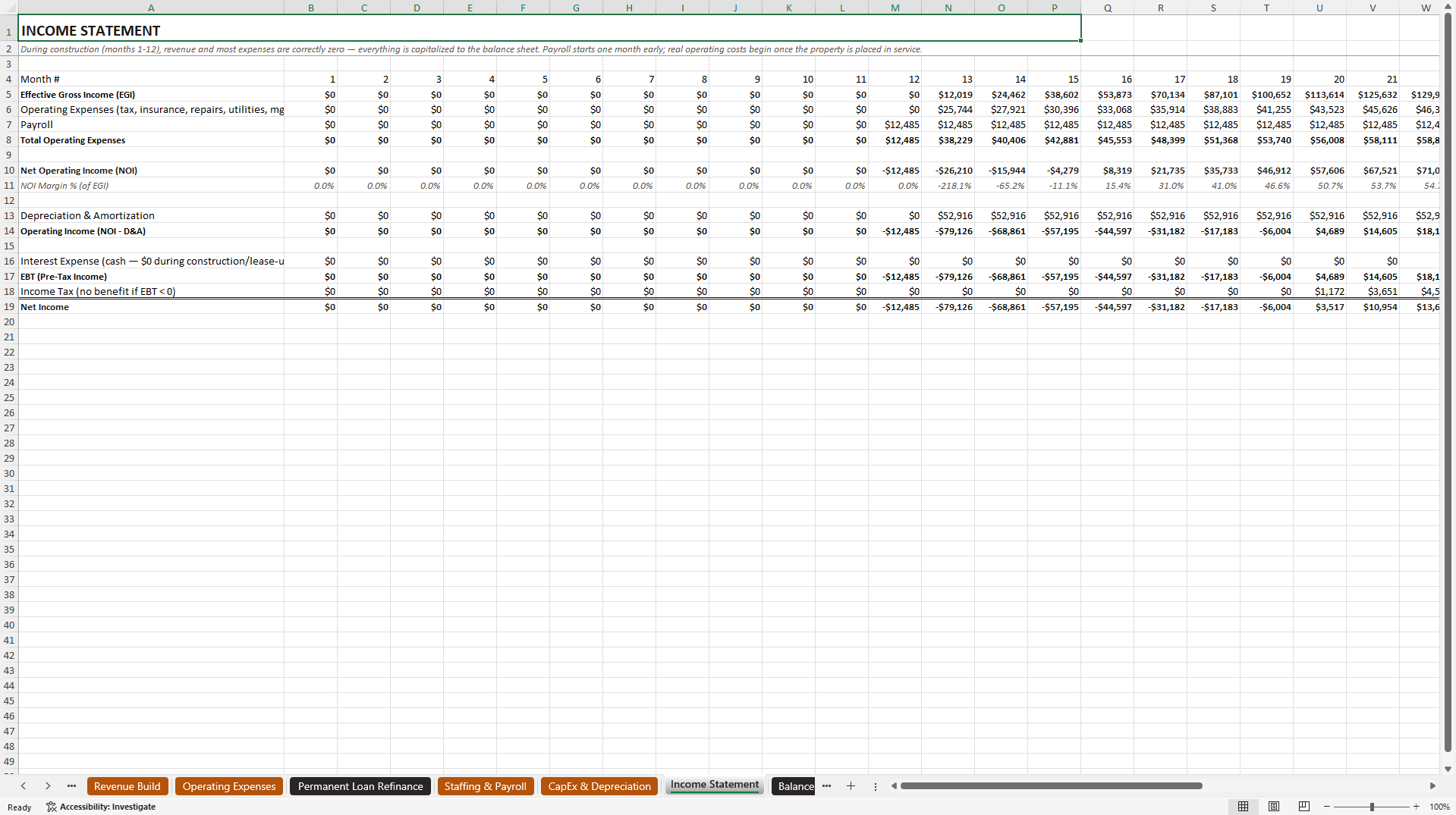 Real Estate Development Pro Forma (Excel template (XLSX)) Preview Image