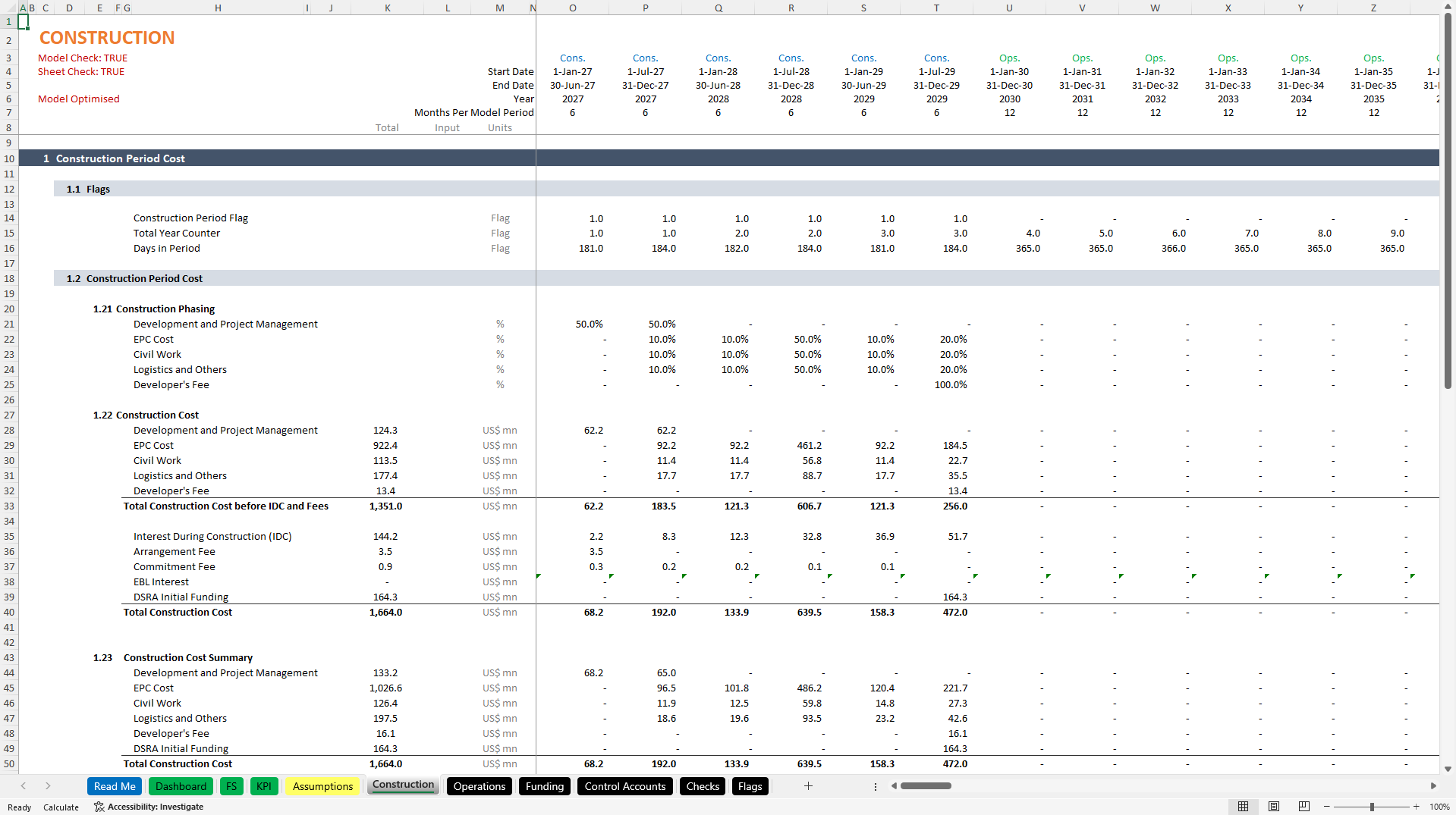 Urea Plant Financial Model | Natural Gas to Urea Excel (Excel template (XLSB)) Preview Image