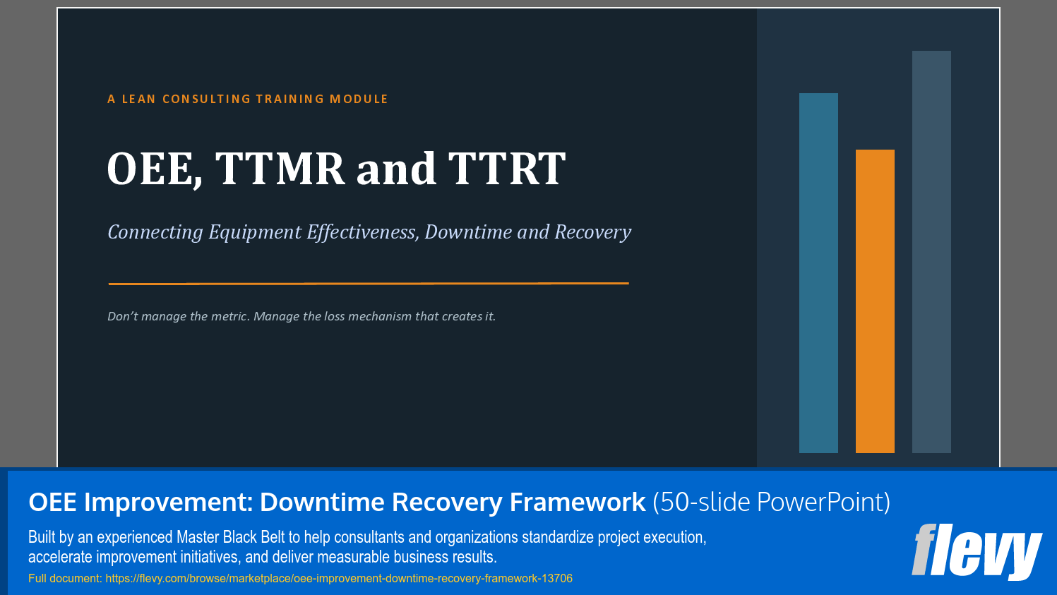 OEE Improvement: Downtime Recovery Framework (50-slide PPT PowerPoint presentation template (PPTX)) Preview Image