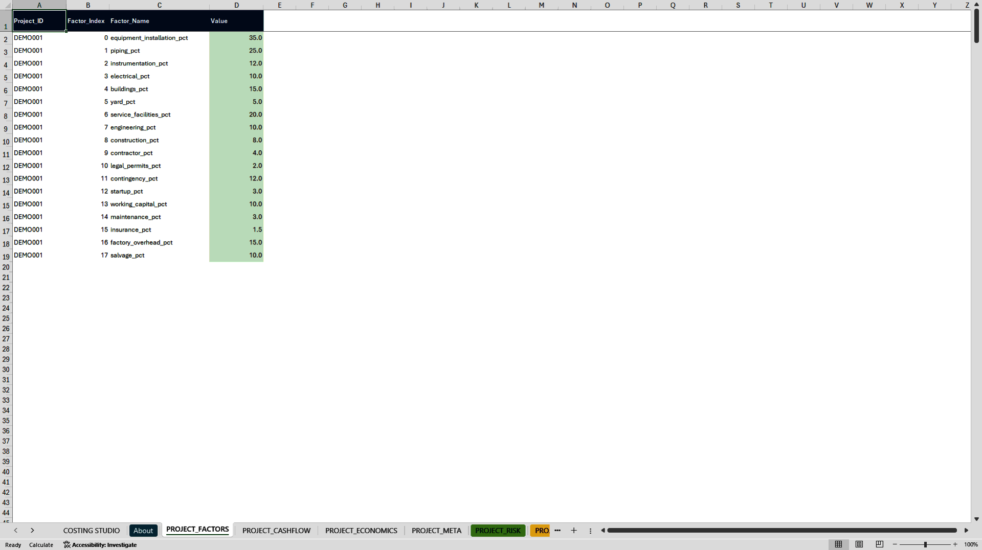 Monte Carlo Costing Studio (Excel template (XLSX)) Preview Image