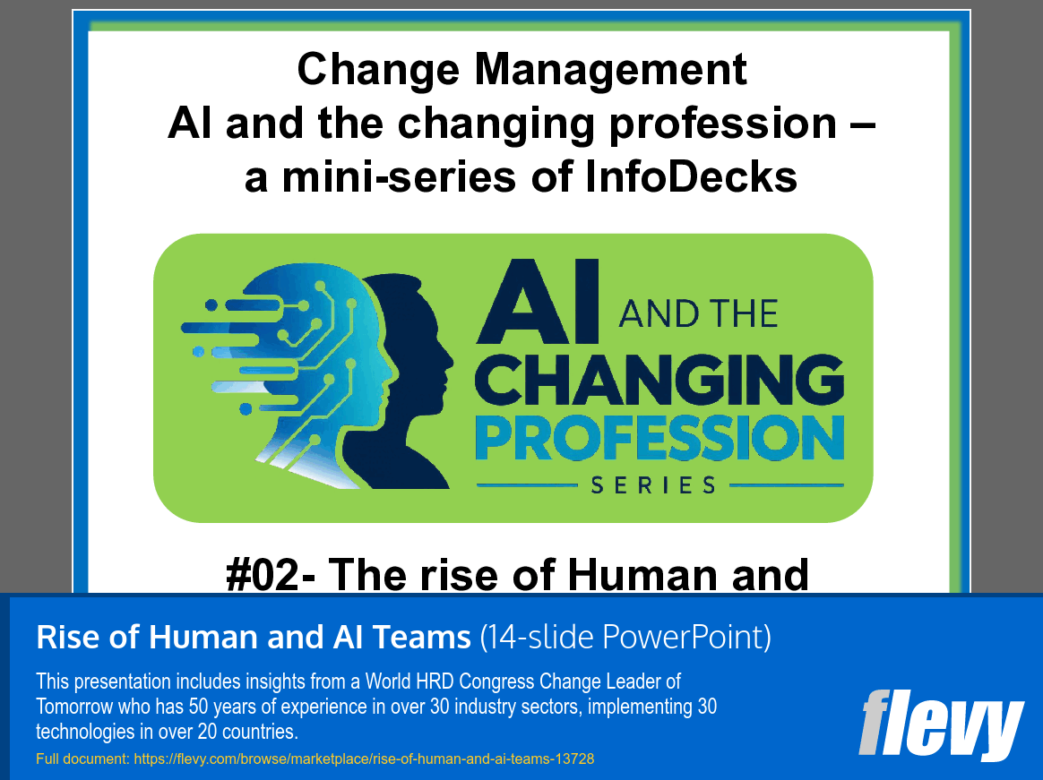 Rise of Human and AI Teams (14-slide PPT PowerPoint presentation template (PPT)) Preview Image