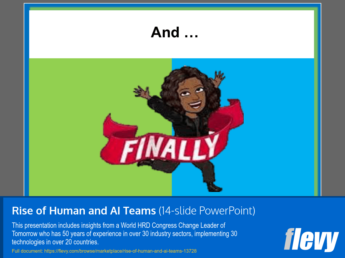 Rise of Human and AI Teams (14-slide PPT PowerPoint presentation template (PPT)) Preview Image