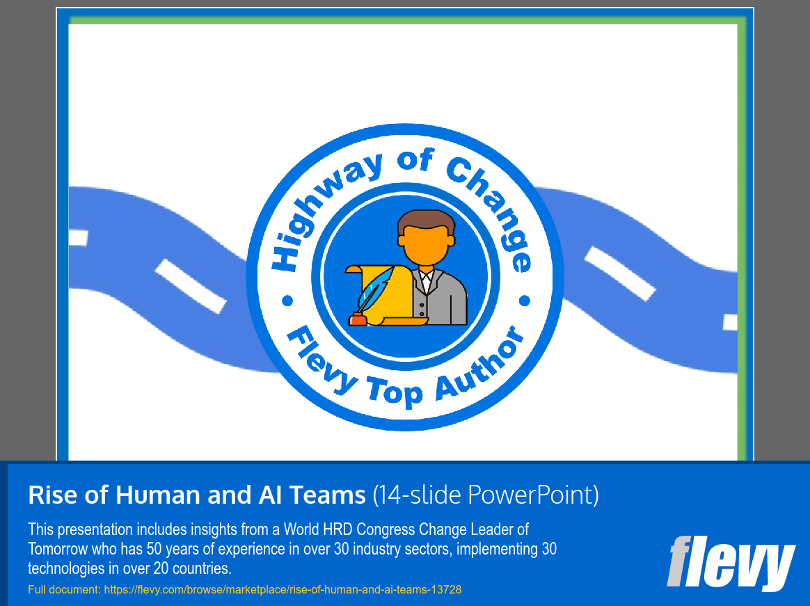 Rise of Human and AI Teams (14-slide PPT PowerPoint presentation template (PPT)) Preview Image