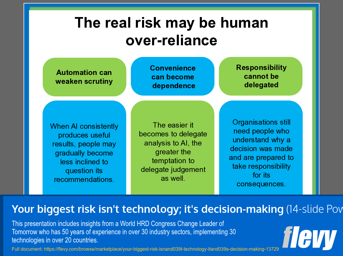 Your Biggest Risk Isn't Technology; It's Decision-Making (14-slide PPT PowerPoint presentation template (PPT)) Preview Image