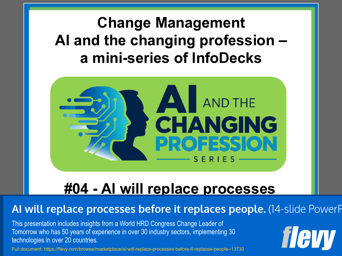 AI Will Replace Processes before It Replaces People (14-slide PPT PowerPoint presentation template (PPT)) Preview Image