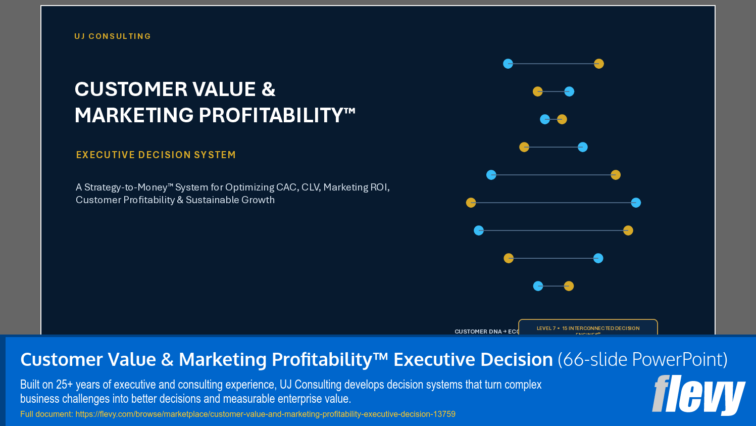 Customer Value & Marketing Profitability Decision System (66-slide PPT PowerPoint presentation template (PPTX)) Preview Image