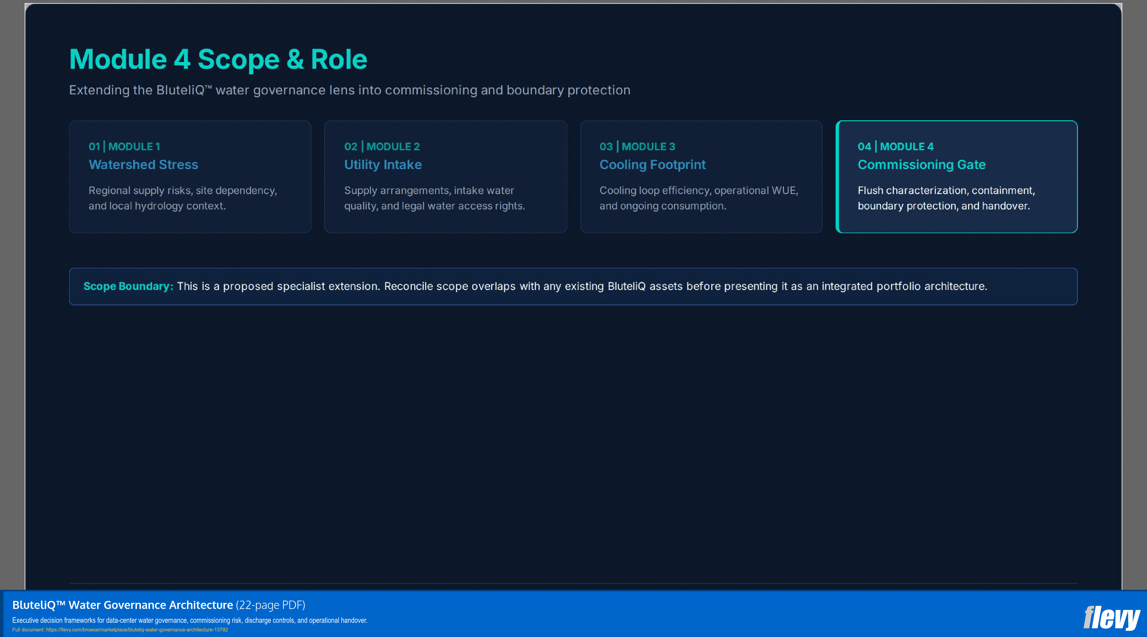 BluteliQ™ Water Governance Architecture (22-page PDF document) Preview Image
