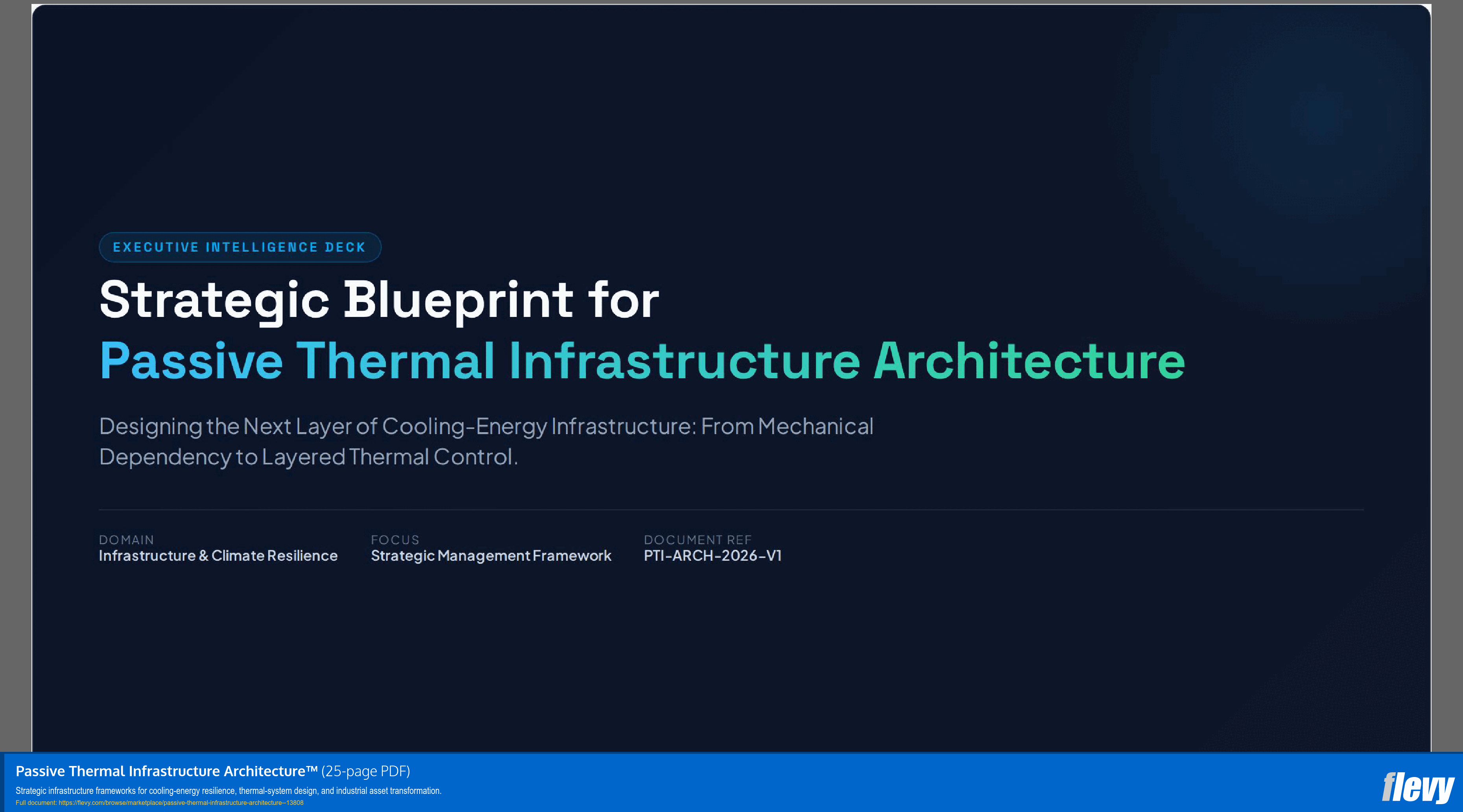 Passive Thermal Infrastructure Architecture™ (25-page PDF document) Preview Image