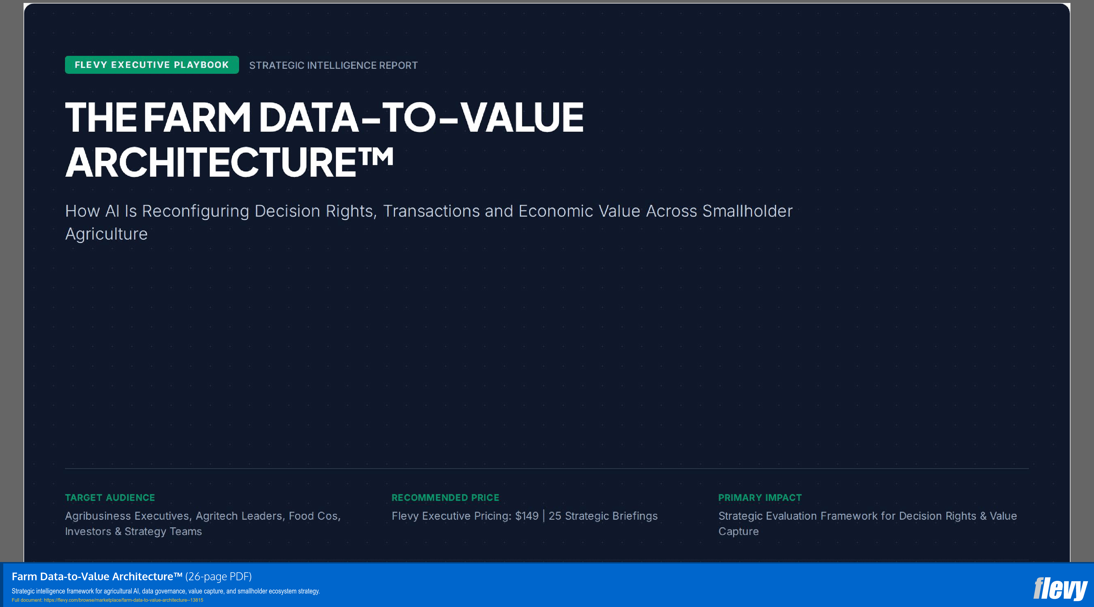 Farm Data-to-Value Architecture™ (26-page PDF document) Preview Image
