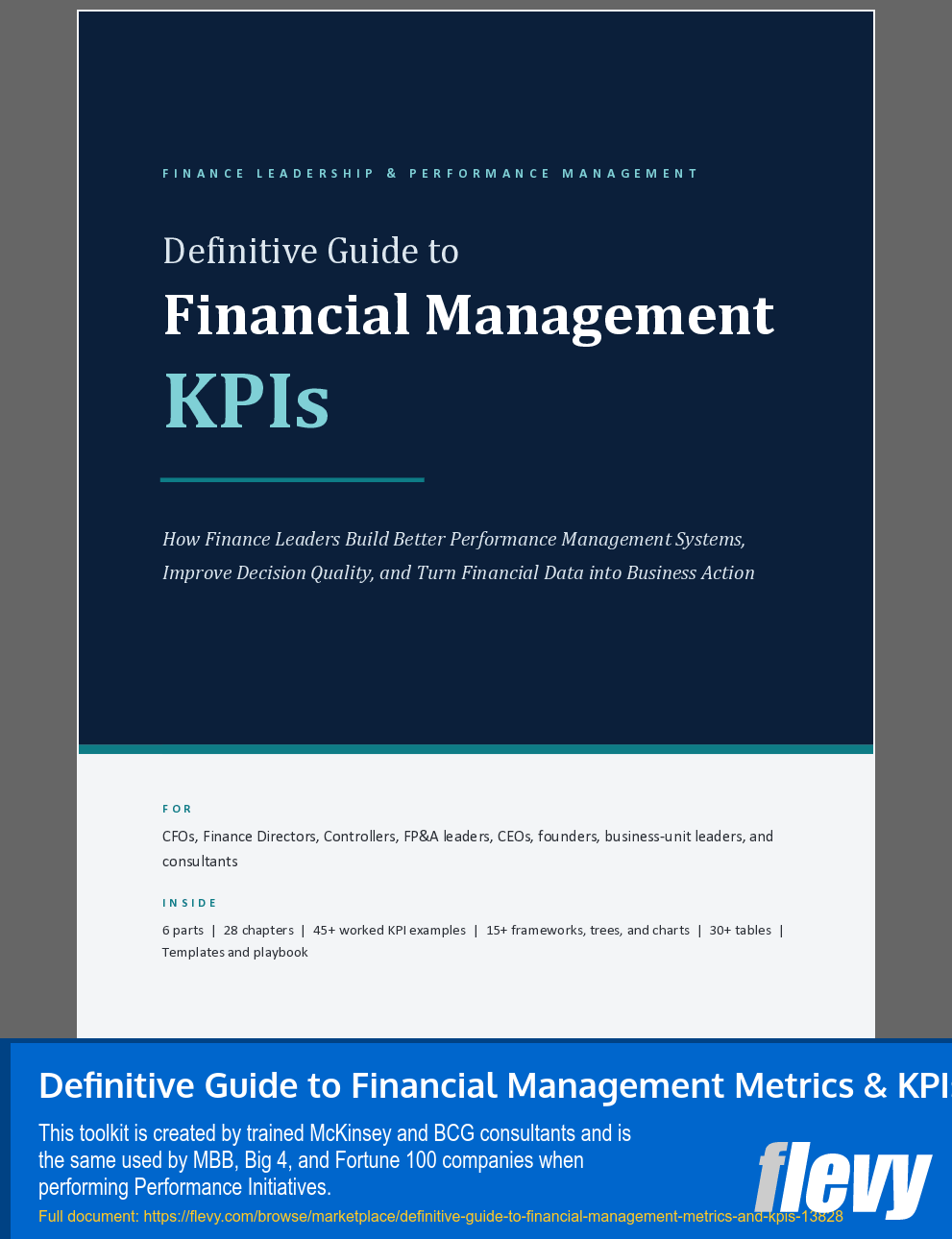 Definitive Guide to Financial Management Metrics & KPIs (39-page Word document) Preview Image