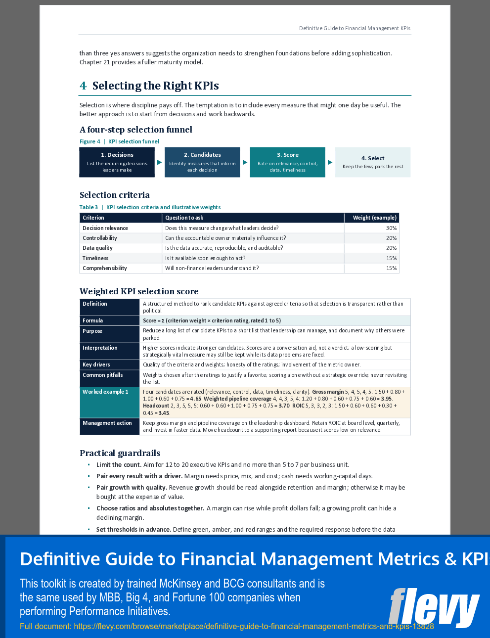 Definitive Guide to Financial Management Metrics & KPIs (39-page Word document) Preview Image