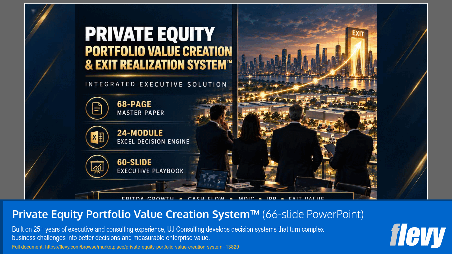 Private Equity Portfolio Value Creation System™ (66-slide PPT PowerPoint presentation template (PPTX)) Preview Image
