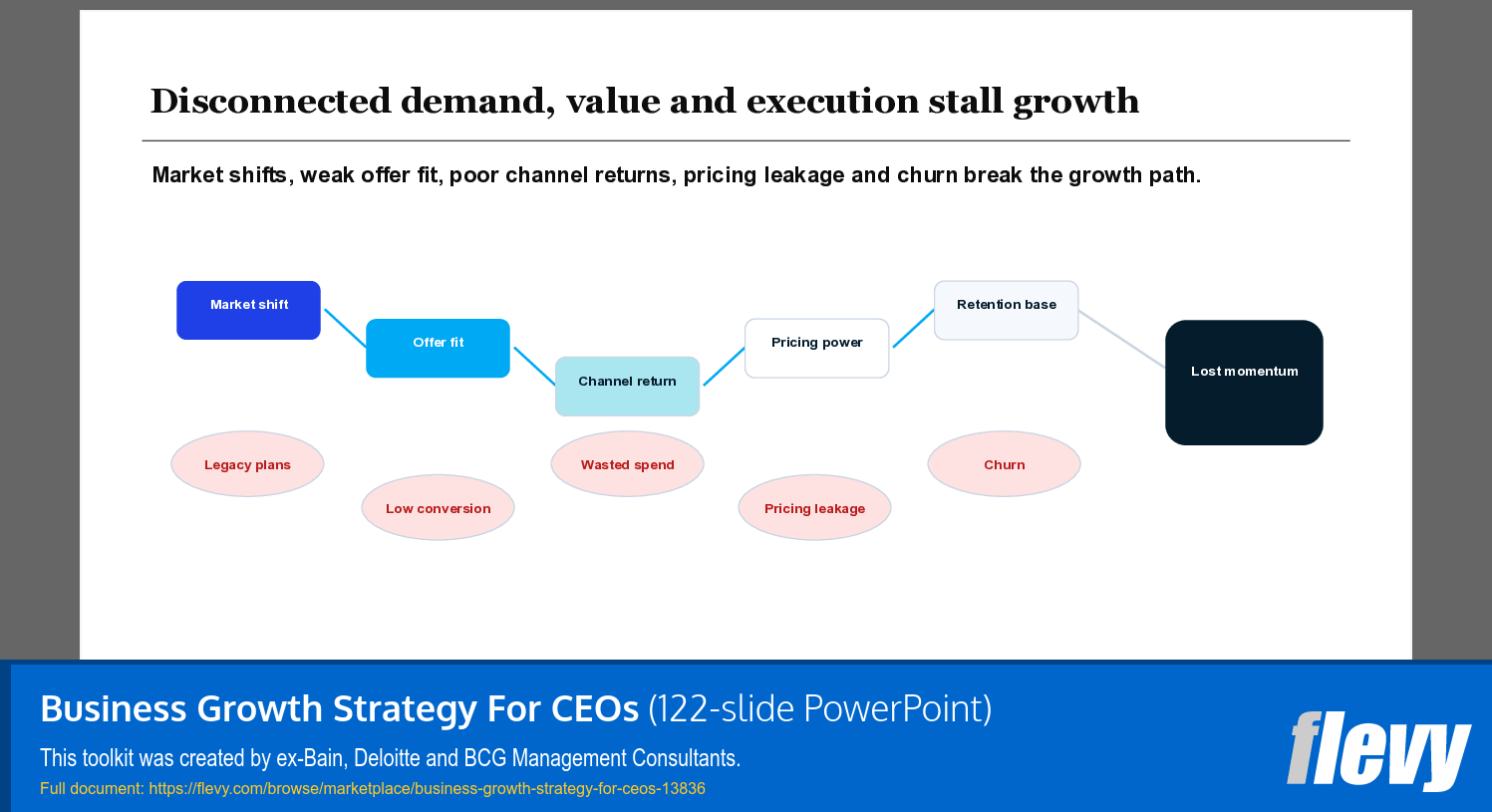 Business Growth Strategy For CEOs (122-slide PPT PowerPoint presentation template (PPTX)) Preview Image