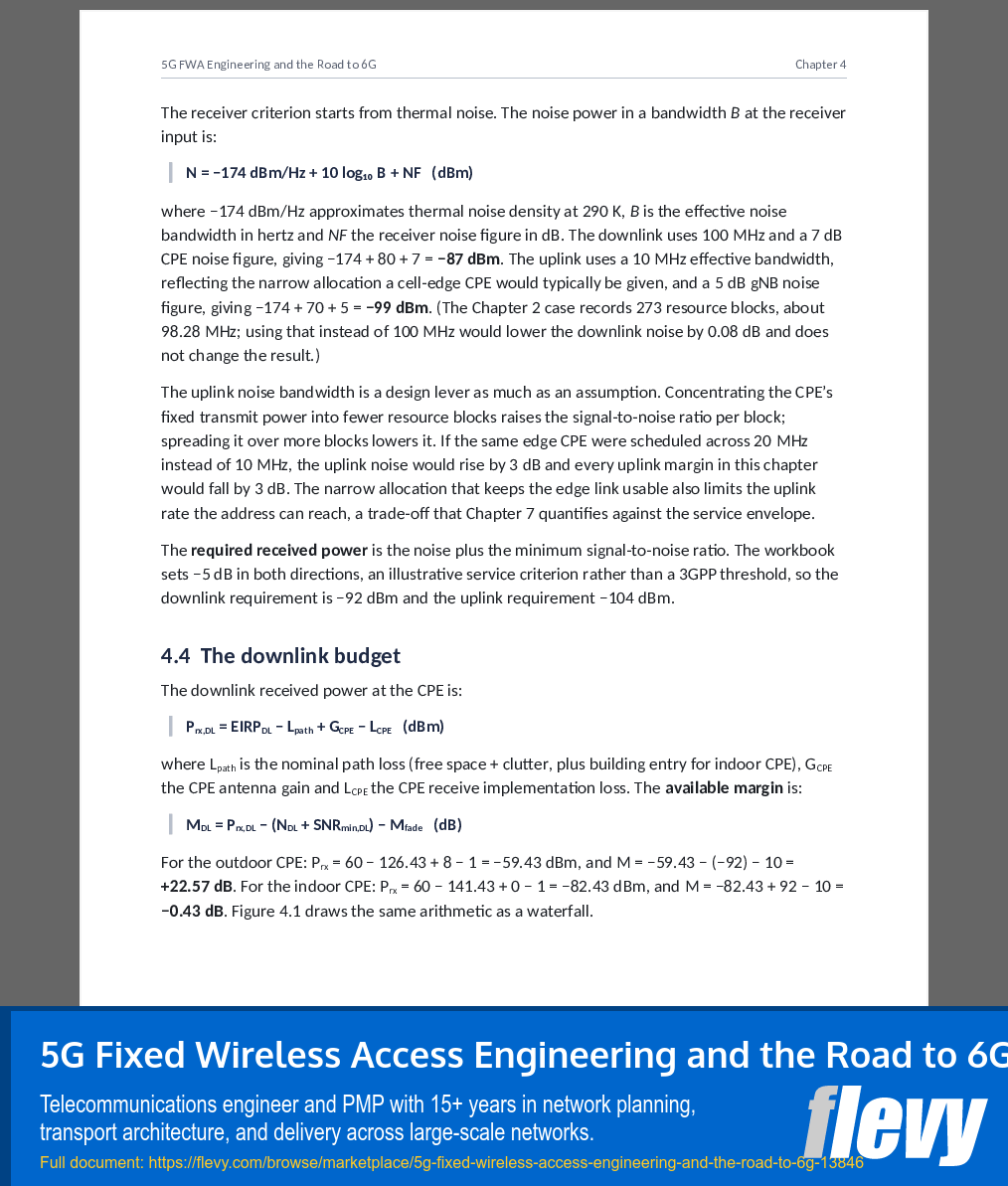 5G Fixed Wireless Access Engineering and the Road to 6G (237-page PDF document) Preview Image