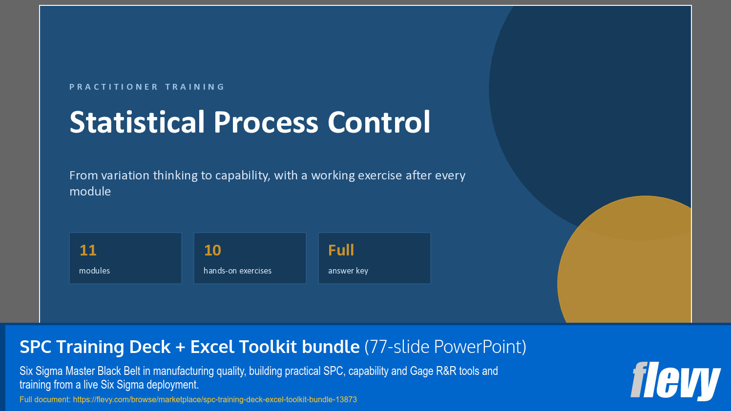 SPC Training Deck + Excel Toolkit bundle (77-slide PPT PowerPoint presentation template (PPTX)) Preview Image