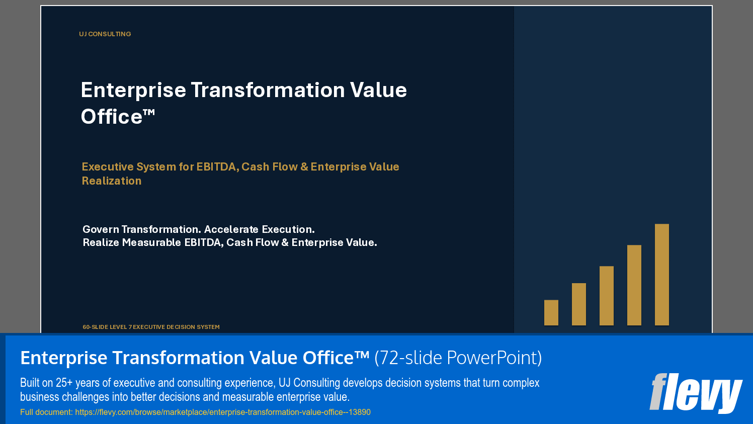 Enterprise Transformation Value Office™ (72-slide PPT PowerPoint presentation template (PPTX)) Preview Image